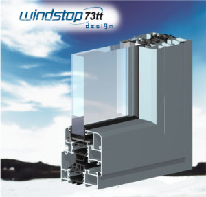 profilati in alluminio WINDSTOP 73 TT design